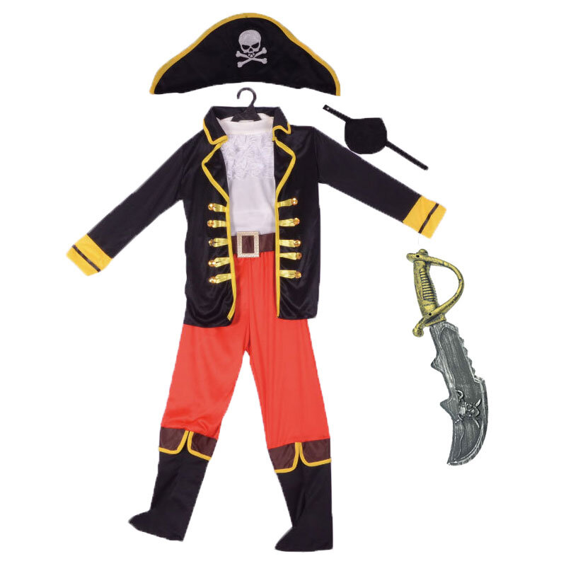 남아용 Umorden 할로윈 의상, 어린이 해적 의상, 판타지아 유아 코스프레 의류