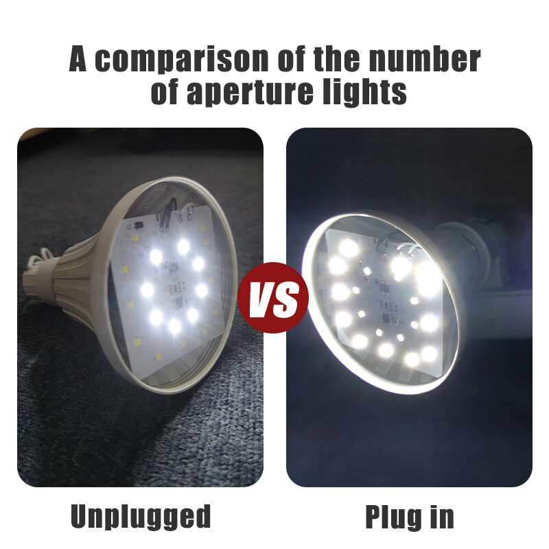 1/2/4PCs Led Smart Notfall Lampe E27 Wiederaufladbare Licht Lampe Outdoor Camping Laterne Notfall Beleuchtung Haus