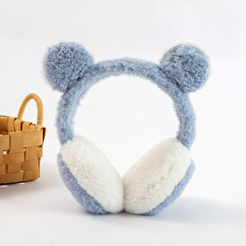 Cute Bear Ears Plush Earmuffs Children Cartoon Animals Winter WarmEar Warmers Women Men Faux Furry Earmuffs Headband Ear Covers