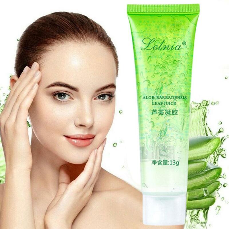 Natural Aloe Gel Moisturizing Removal Acne Sun Repair Skin Cream 13g Gel Skin Soothing Sleeping Mask Face Care Aloe F7T6