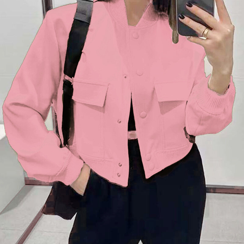 Summer trend women's new temperament, versatile commuting, fashionable single breasted solid color women's jacket