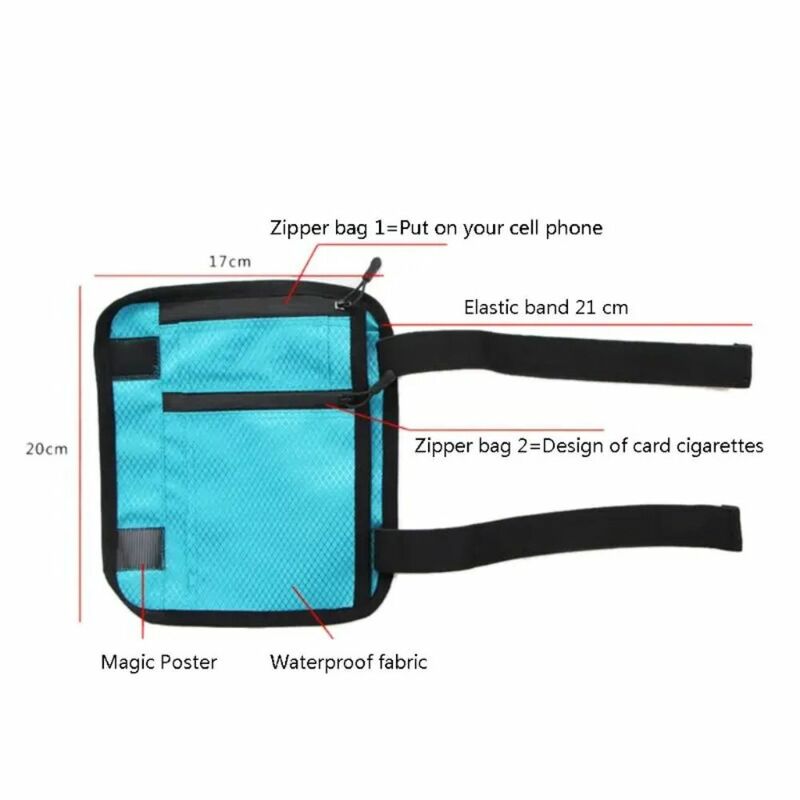 Nylon Outdoor Calf Bag Anti-slip Waterproof Running Phone Storage Pouch Adjustable Lightweight Leg Wallet Bag Gym