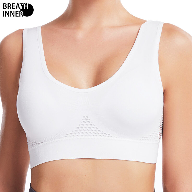 Breathable Cool Liftup Air Bra, 2024 New Large Size Air Bra Breathable and Comfortable Mesh Sports Bra for Women
