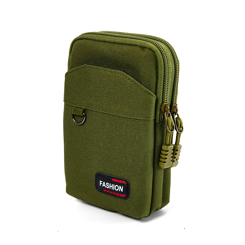 더블 레이어 EDC Molle 가방, 야외 군사 허리 패니 팩, 남성용 휴대폰 파우치 가방