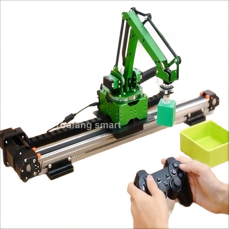 5-osiowy ramię robota z prowadnice przyssawką RC robotyka Manipulator dla Arduino i AI Python ESP32 programowalny Robot DIY Kit