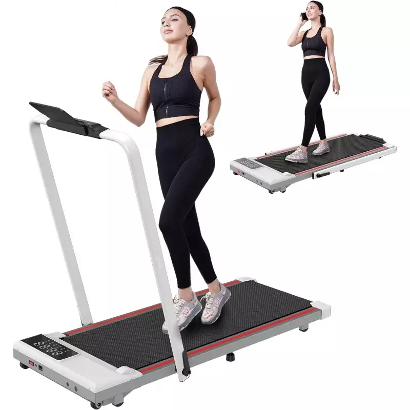 Treadmill Pad Berjalan 3 in 1-3. 0hp Treadmill lipat untuk rumah mudah disimpan, kapasitas 300LBs di bawah meja Treadmill pemasangan gratis