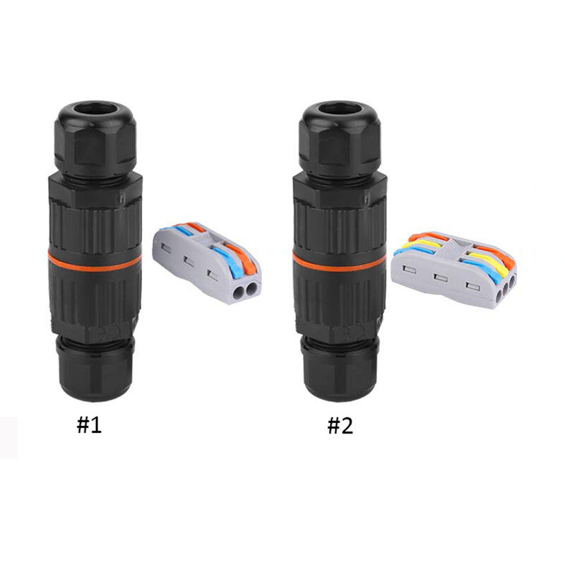 IP68 Waterproof Joint Wire Quick Connection Waterproof Connector 2/3 Pin Solder Less LED Lamp Wiring Outdoor Rainproof Terminal