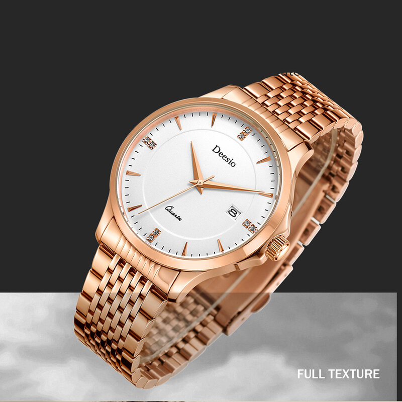Deesio Design Mannen Vrouwen Polshorloge Klok Luxe Waterdicht Quartz Horloge Mode Casual Mode Casual Sport Militaire Horloges