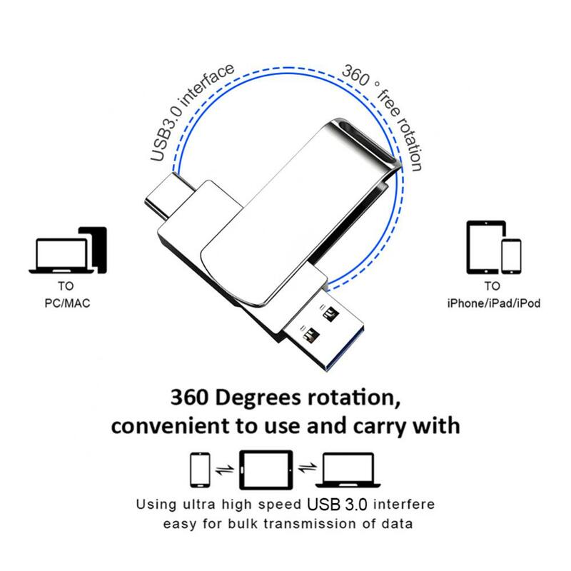 Флеш-накопитель Lenovo U Disk, 16 Тб, USB 3,0, 8 ТБ, 4 ТБ