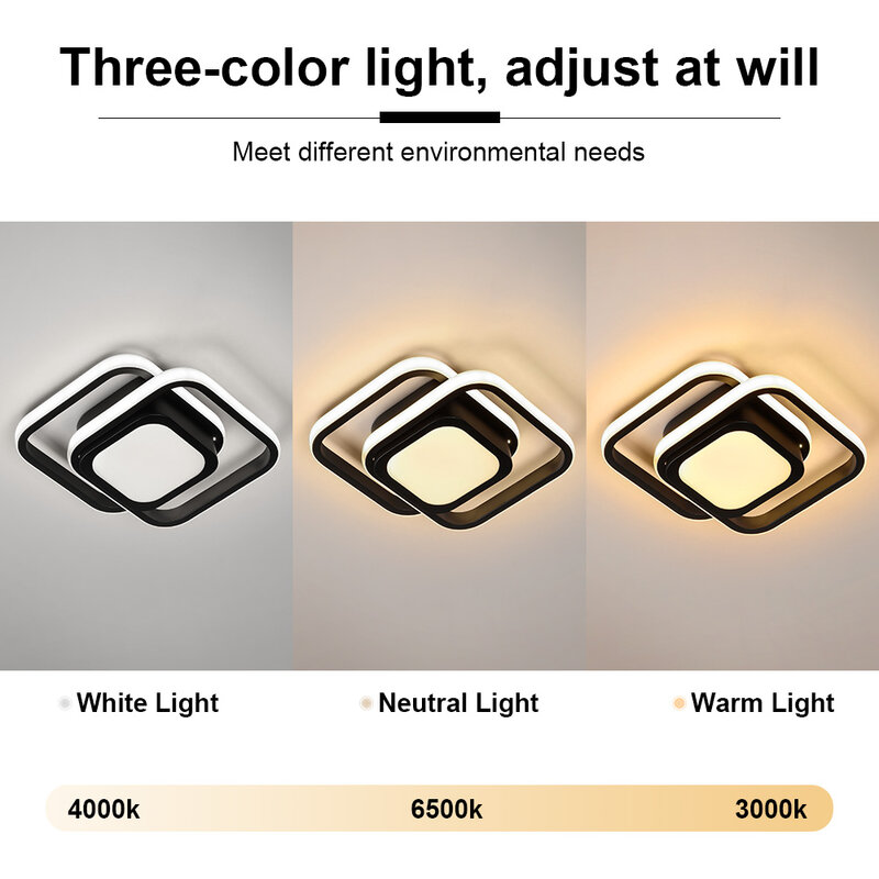 โคมไฟ LED ติดทางเดินสไตล์โมเดิร์นไฟติดเพดานติดเพดานระเบียงห้องนอนห้องนั่งเล่นโคมไฟในร่มห้องรับประทานอาหารโคมไฟสำนักงาน lustre