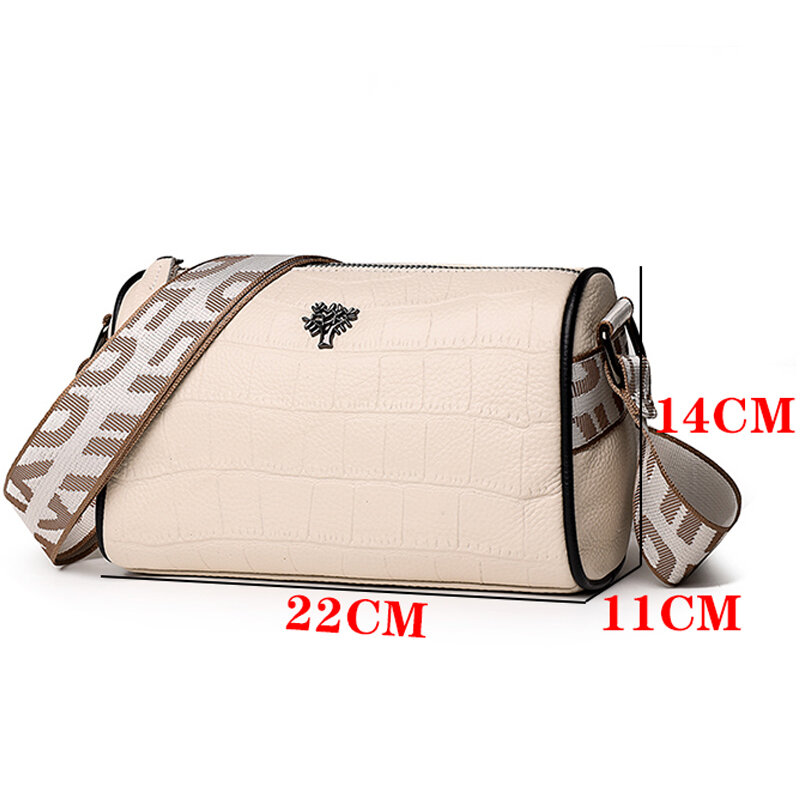 New Women's Genuine Leather Handheld Bags Fashion Handheld Bag Head Layer Cowhide Double Layer Zipper Wallet Mobile Bags sac