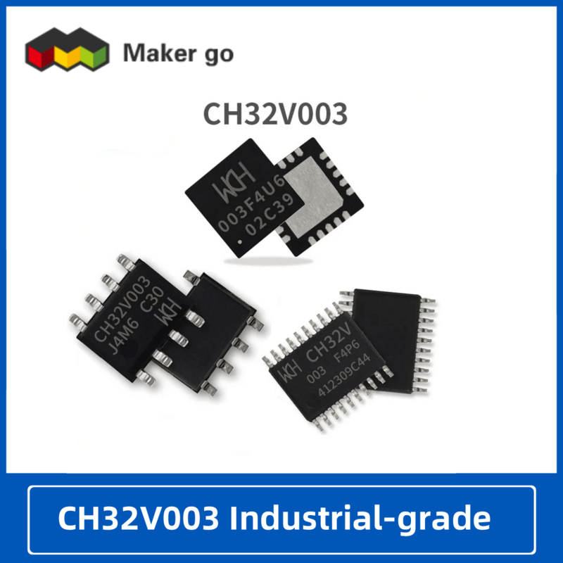 CH32V003 de qualité industrielle 10 pièces/lot MCU RISC-V2A un seul fil série débogage système petmort 48MHz