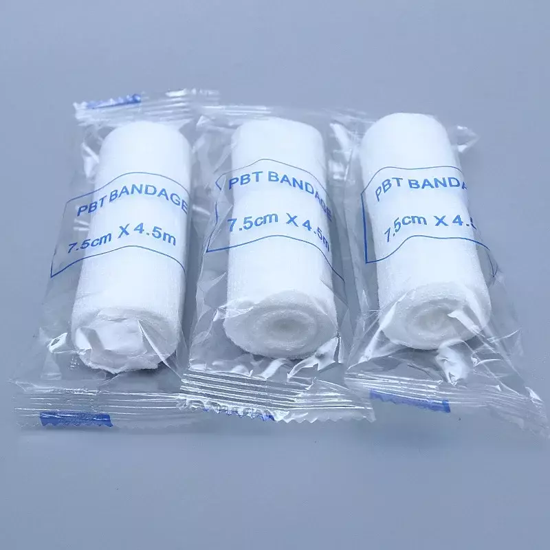 Bende elastiche Kit di pronto soccorso bende di garza rotolo nastro per medicazione per ferite bende per cure di emergenza infermieristiche