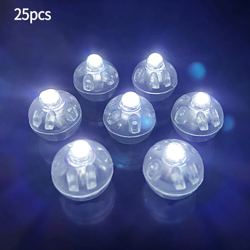 25 Stuks Led-Ballonverlichting Mini-Lichtbal Voor Feestelijke Bruiloftsfeest Lantaarn Ballondecoratie Levert 24 Uur Verlichtingsdecor