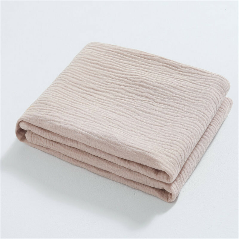 Manta de muselina de algodón bordada con nombre personalizado para bebé, envoltura suave para recién nacido
