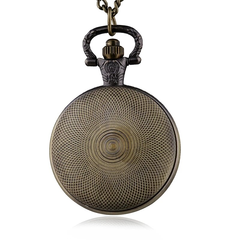 Reloj de bolsillo de cuarzo para ocio para mujer, colgante clásico con cadena, relojes Fob, tema de Alice Vintage, HB245