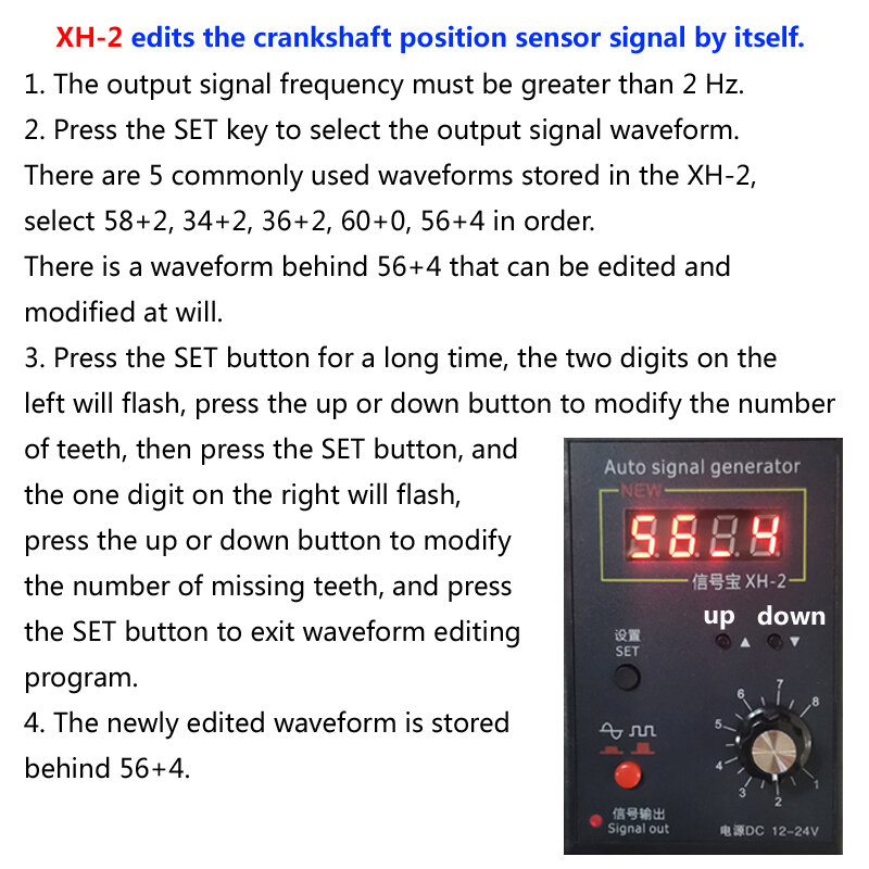 XH-2 narzędzie do konserwacji i wykrywania czujnik wału korbowego generatora sygnał samochodowy