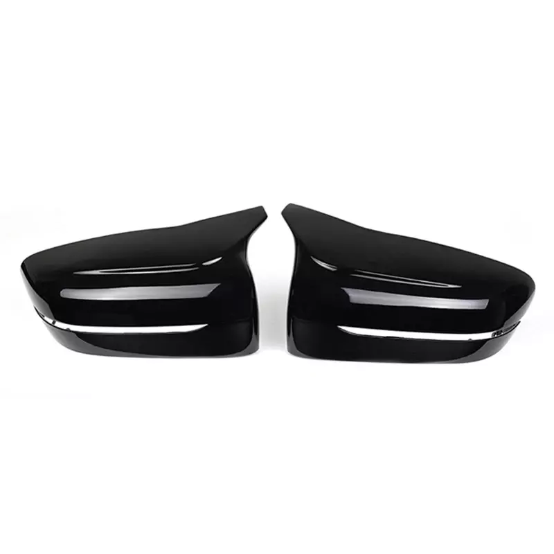 Cubiertas de espejo de puerta de repuesto de plástico ABS para BMW RHD 5 7 Series G30 G31 G11 G12, ajuste garantizado, negro de alto brillo