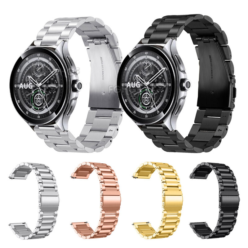 Per Xiaomi Watch 2 Pro cinturino bracciale in acciaio inossidabile per Mi Watch S3 S1 Pro/Active S2 42 46mm colore 2 cinturino in metallo Correa