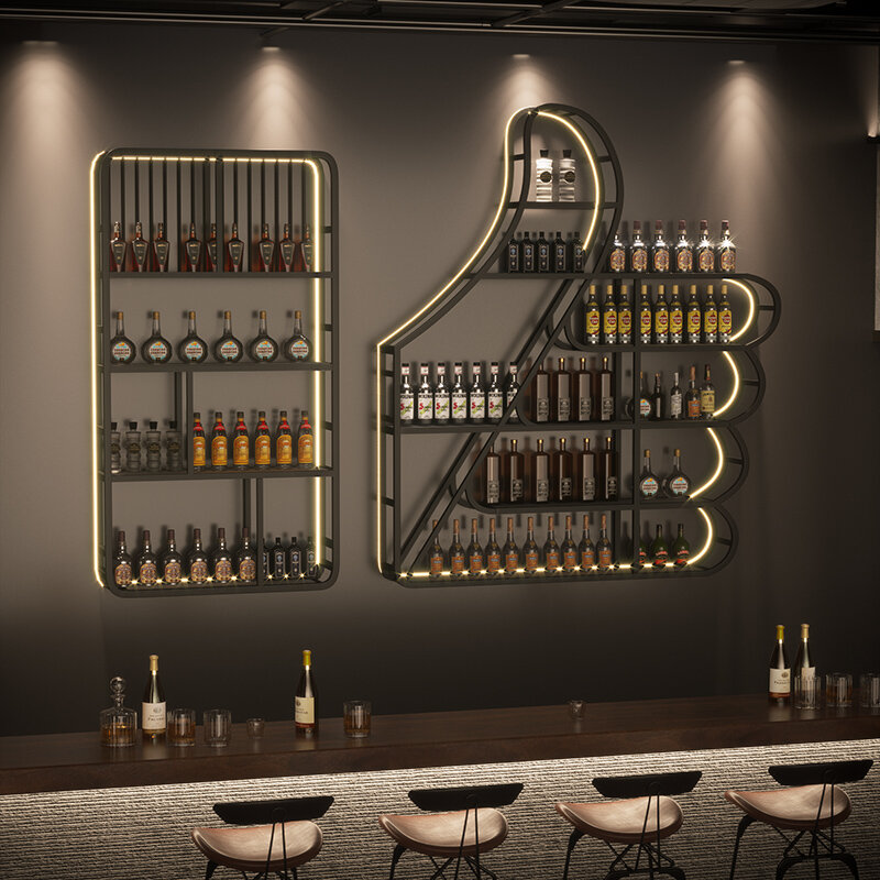 Półka do zawieszenia barowy mobilny salon nowoczesny piwniczny stojak na wino unikatowy ścienny dekoracje kuchenne Adega Barzinho