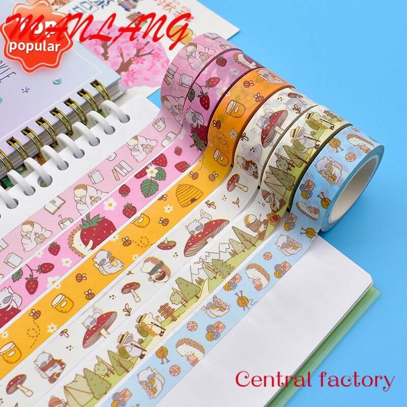 Полноцветные декоративные клейкие бумажные Маскировочные ленты Washi с принтом на заказ