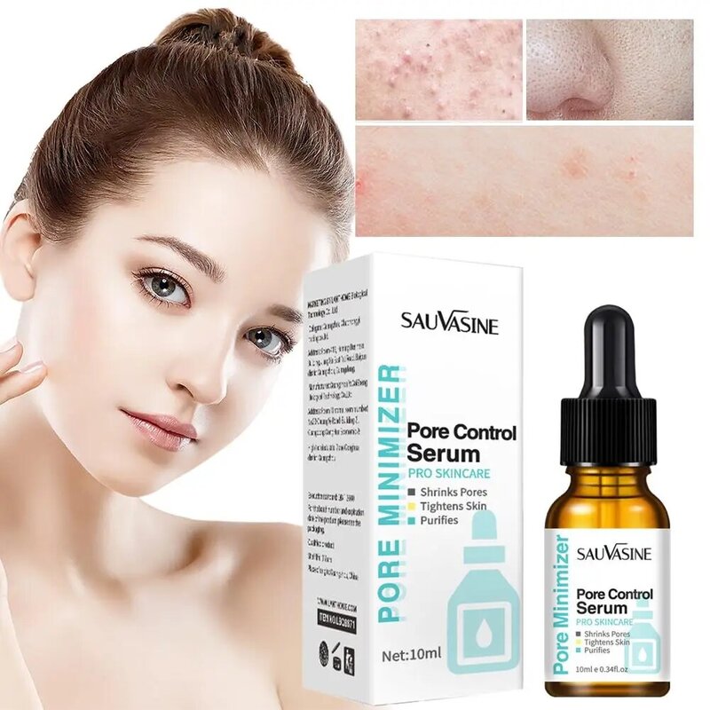 Pore Shrinking Face Serum Remover Blackheads Dark Spots Control Smoothing Oil Moisturizing Dull Improve Care Acne Skin Trea O0J4