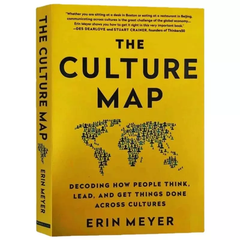 Mapa kultury autorstwa Erin Meyer dekodująca sposób myślenia, prowadzenia i załatwiania książka w miękkiej oprawie w języku angielskim