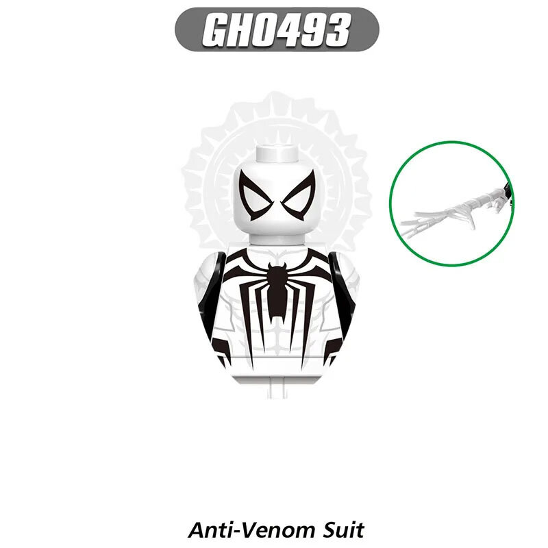 G0162 mainan karakter kartun, pahlawan Super Spider-Man Venom Doctor gurita Bricks karakter kartun blok bangunan hadiah ulang tahun anak laki-laki