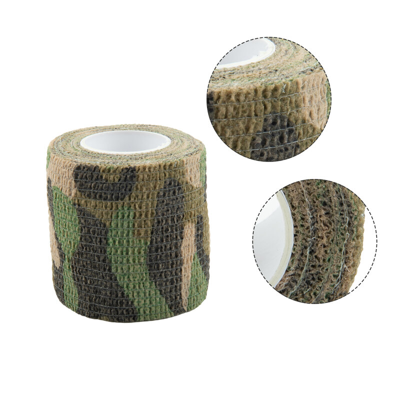 Camo Patroon Tape Camouflage Onzichtbare Accessoires Herbruikbare Zelfklevende Camo Stof Tape Wrap Veld Camouflage Gereedschap 5X500Cm