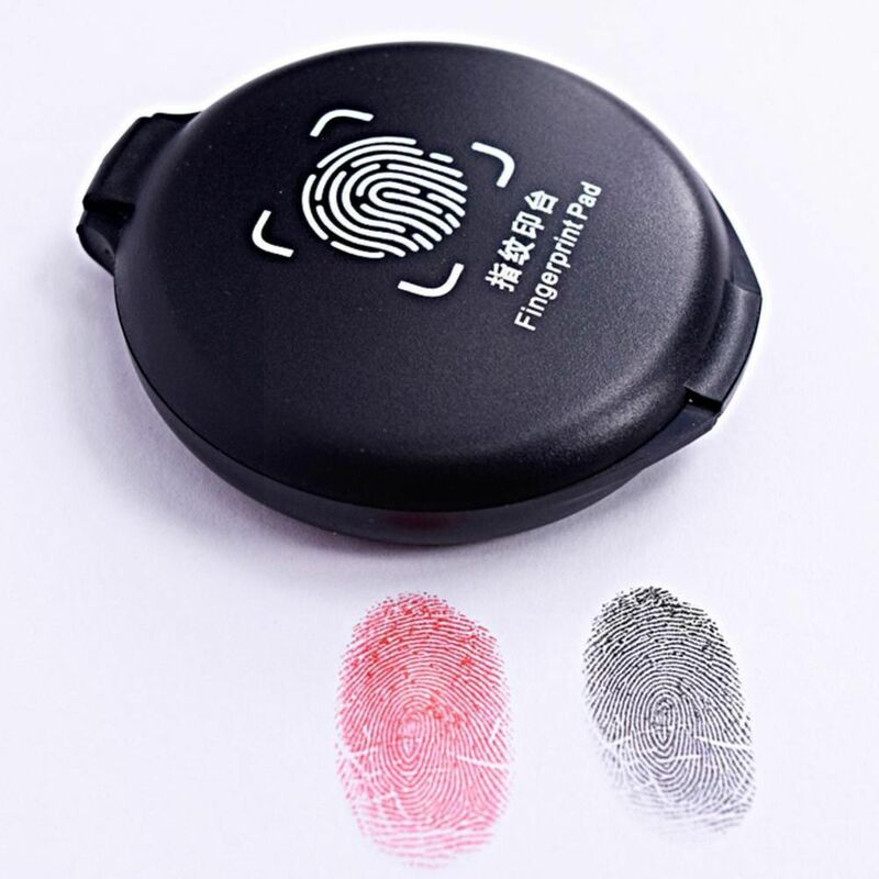 1PC Fingerprint Ink Pad Thumbprint Ink Pad For Notary ID Security Identification Cards Office Supplies Fingerprint Kit 3 Colors