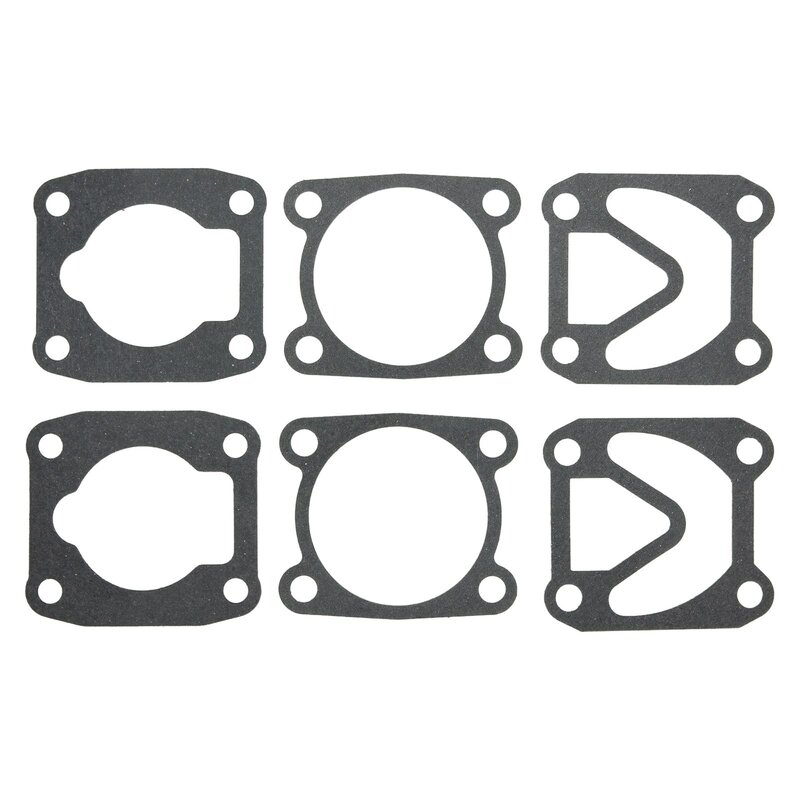 Air Compressor Accessory Air Compressors Valve Plate Washers Valve Plate Gaskets 6pcs Black Hole Spacing: 48x62mm