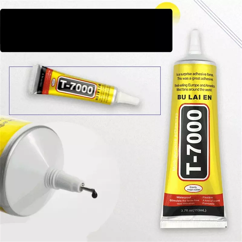 15ML T7000 Black Contact DIY Glue Repair Adhesive With Precision Applicator Tip