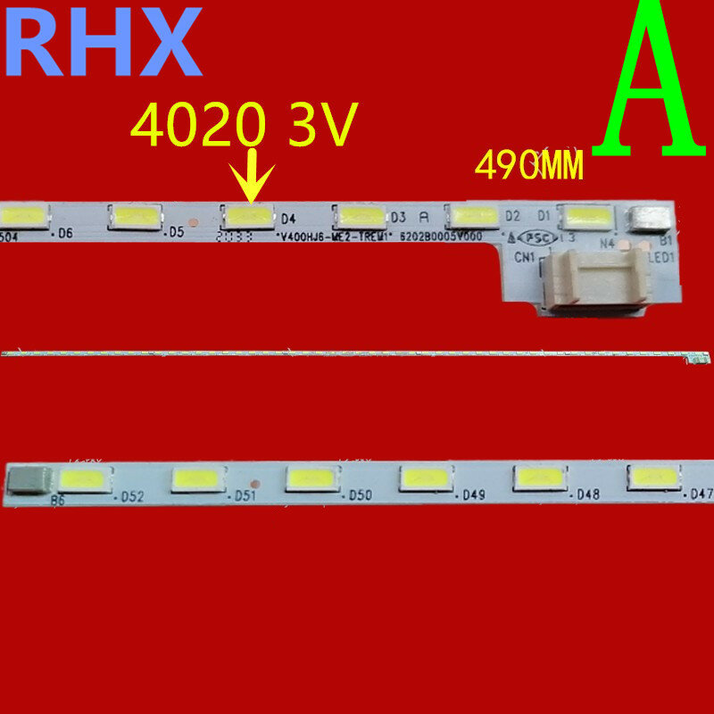 Lampe pour réparation Sharp TV LCD rétro-éclairage LED, 1 pièce = 52LED LCD-40V3A MM, Article neuf, V400HJ6-ME2-TREM1 V400HJ6-LE8 490
