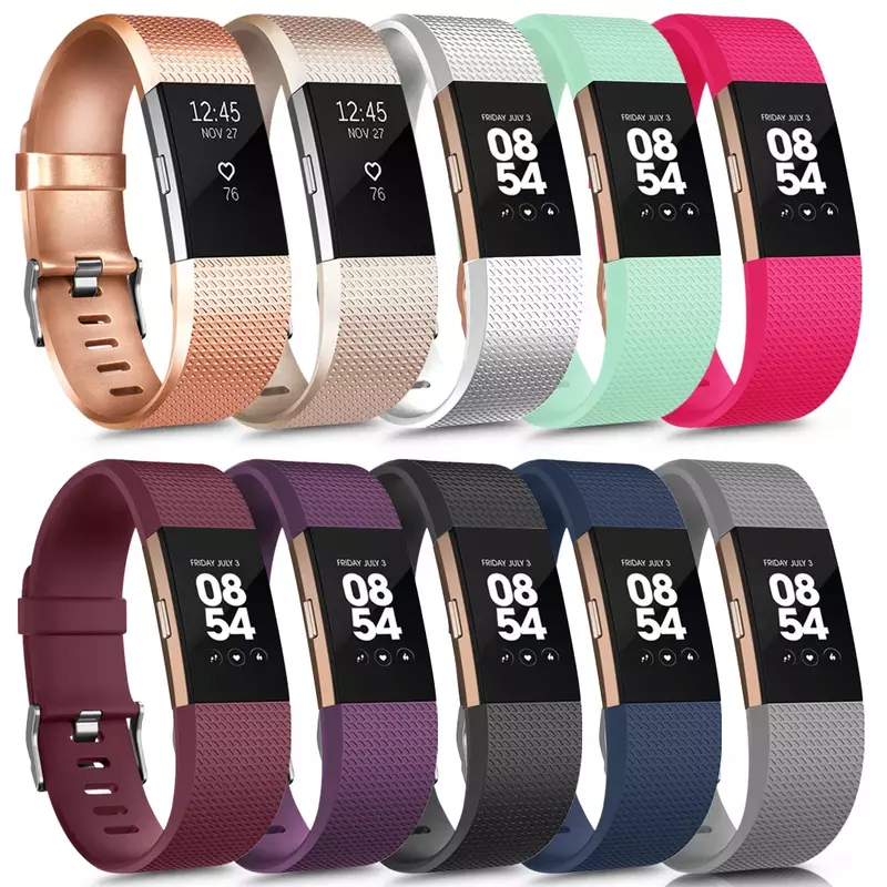 Sport Polsband Voor Fitbit Lading 2 Horloge Bands Verstelbare Vervanging Polsbandjes Smartwatch Band Armband Voor Fitbit Lading 2