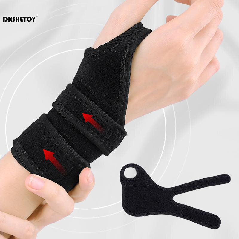 Wrist Support cintas com 2 correias de compressão ajustáveis pulseiras para túnel do carpo alívio da dor