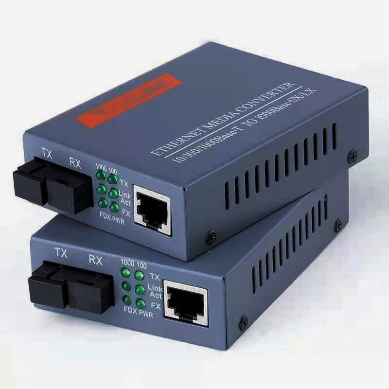 1 Pair HTB-GS-03 A/B external single mode single fiber optical transceiver 10/100/1000M single mode single fiber midea converter