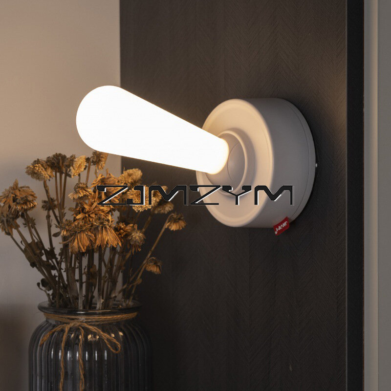 Palanca de Luz Retro con interruptor creativo, lámpara LED de ambiente recargable por USB, para dormitorio, mesita de noche y oficina