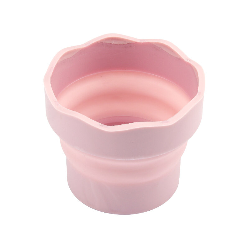 Paint Brush Cleaner Washer Pink/Blue Collapsible Silicone Brush Wash Bucket Watercolor Acrylic Oil Gouache Bucket for Kids