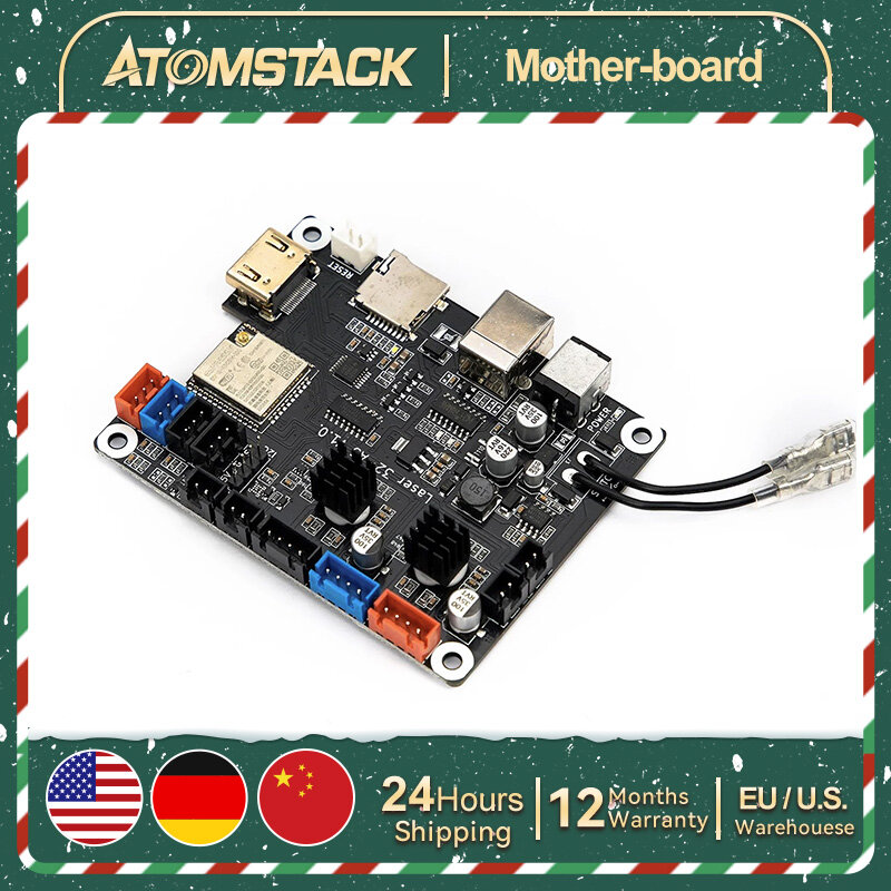 Atomstack 32-bit Motherboard Replacement for 10W 20W 30W Laser Engraving Machine S30/A30/X30 PRO S20/A20/X20 PRO S10/A10/X7 PRO
