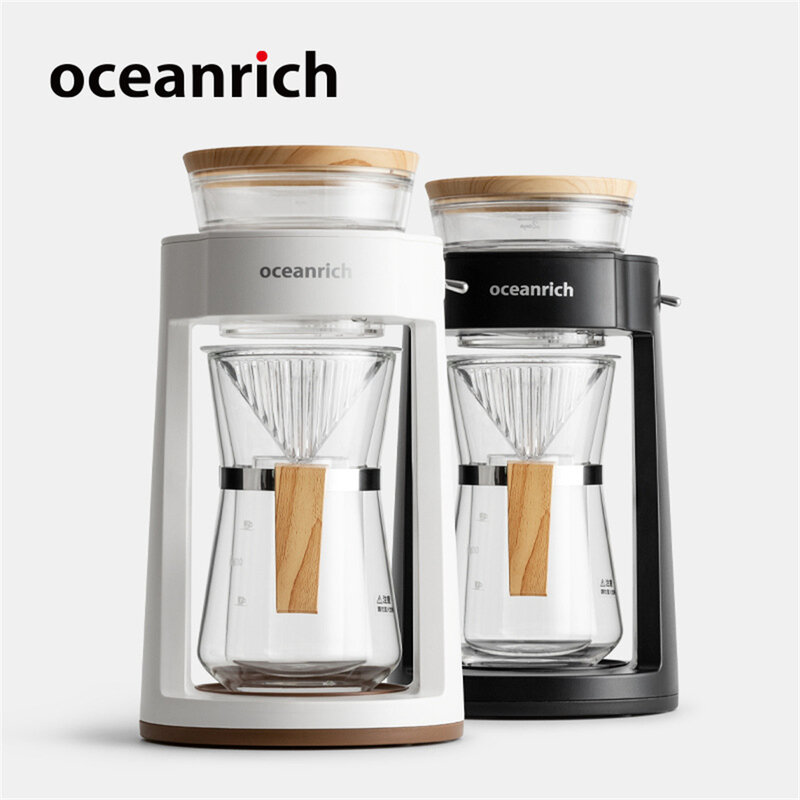 Greenrich-máquina de café automática feita à mão, cafeteira doméstica, com filtro gotejador, máquina de café expresso portátil