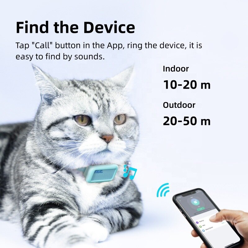 Pet Collar Finder Range Alarm Anti-Lost Device Collar Wear Tracking