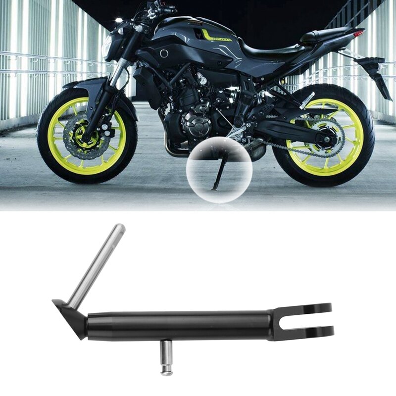 Kickstand ajustável da motocicleta, suporte lateral do pé, suporte para Yamaha MT-07, FZ-07, MT07, FZ07, 2013-2020
