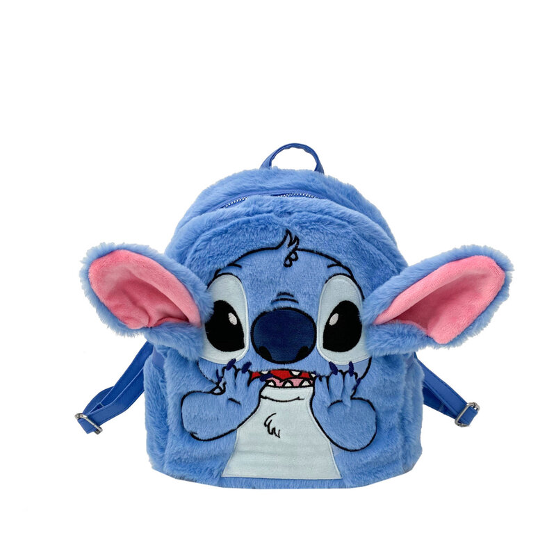 Disney Cartoon Stitch Mochila para crianças, mini mochila escolar para meninas e meninos, bolsa de ombro fofa, nova