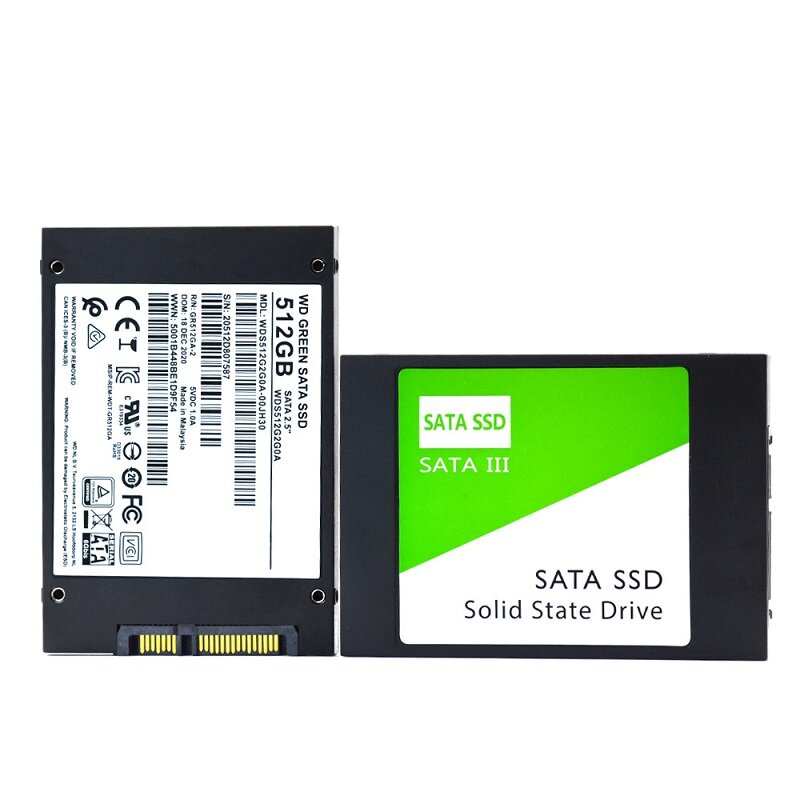 พีซีภายในสีเขียว2TB 1TB 500GB 240GB 120GB 2.5 "SSD โซลิดสเตทไดร์ฟ SATAIII 6กิกะไบต์/วินาทีถึง540เมกะไบต์/วินาทีของแท้