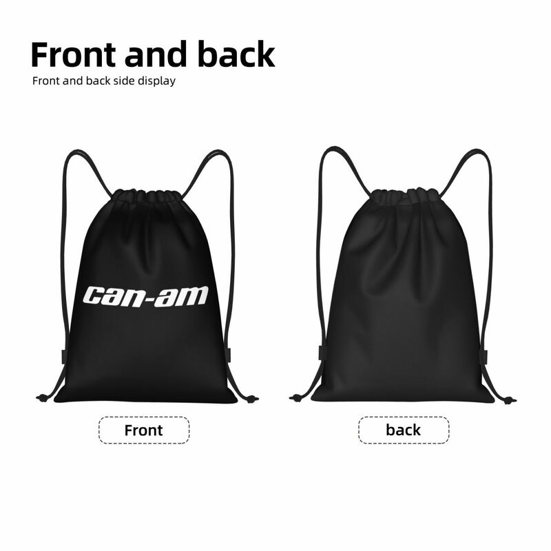 Sacos De Cordão De Motocicleta Personalizados Para Homens E Mulheres, mochila De Armazenamento De Ginásio De Esportes Leve, BRP Can-Am Print