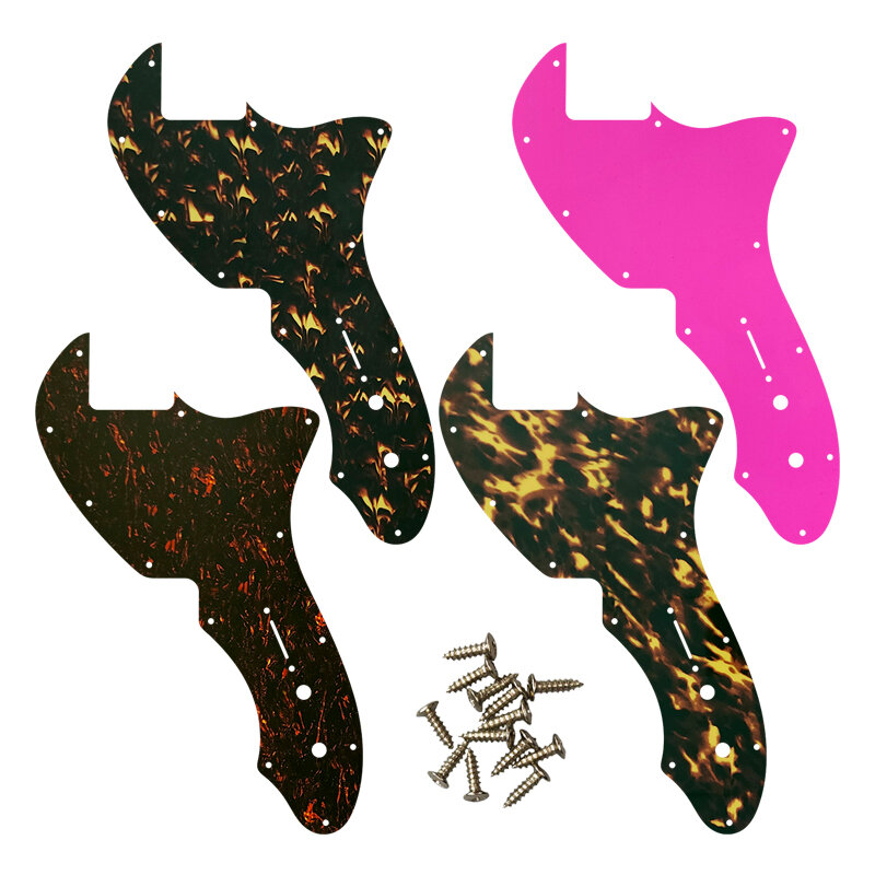 Xinyue Custom Guitar Parts For US Tele 69 Thinline Guitar Pickguard No Pickup Scratch Plate Multi Color Choice Flame Pattern