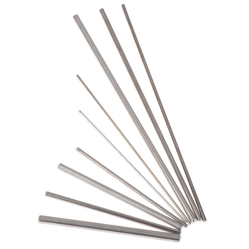 Barra de aço inoxidável eixos Rod, trilho linear, eixo redondo, diâmetro 2mm, 3mm, 4mm, 5mm, 6mm, RC, 2pcs