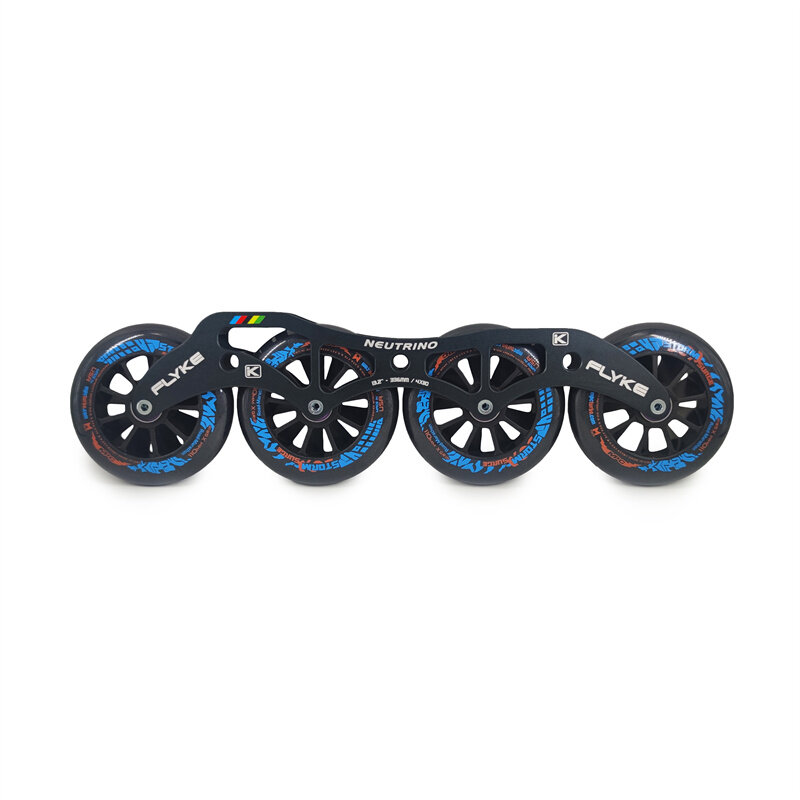 Flyke NEUTRINO-Marco de patines de velocidad en línea, 4 ruedas, 4x110, 4x100, 4x90, chasis MPC, negro, mágico, XXFirm, materia Gi3, F1, 90mm, 100mm, 110mm