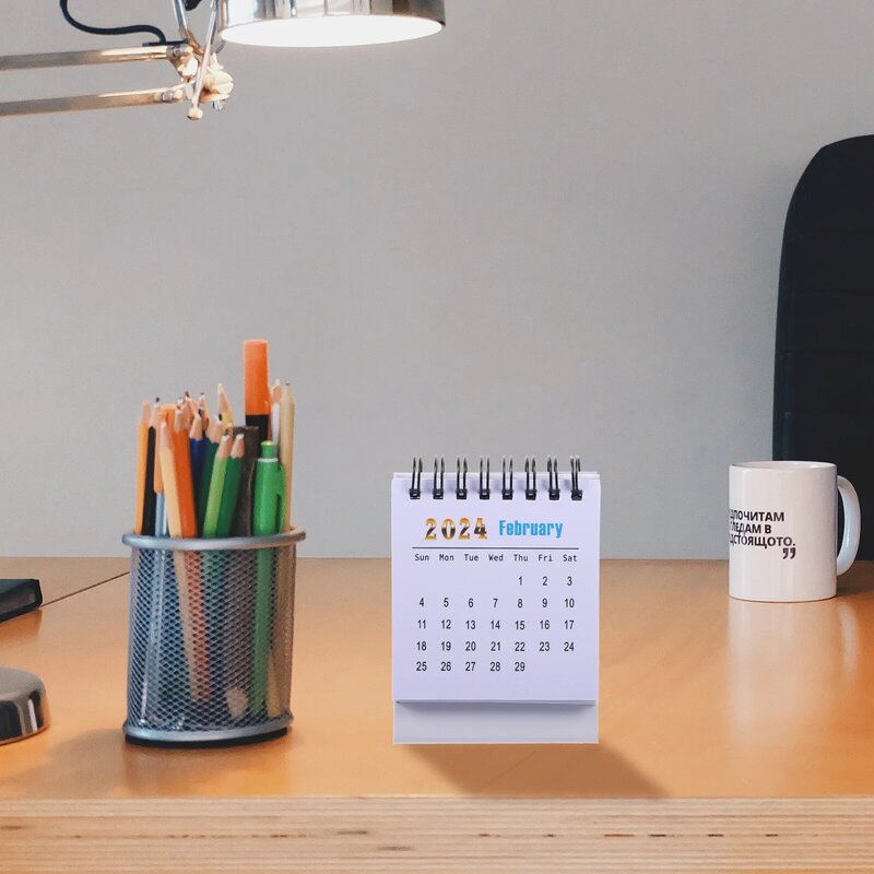 Office Month Desk Calendar Convenient Table Standing Calendar Mini Calendar Simple Inner Page Small Calendar Ornament