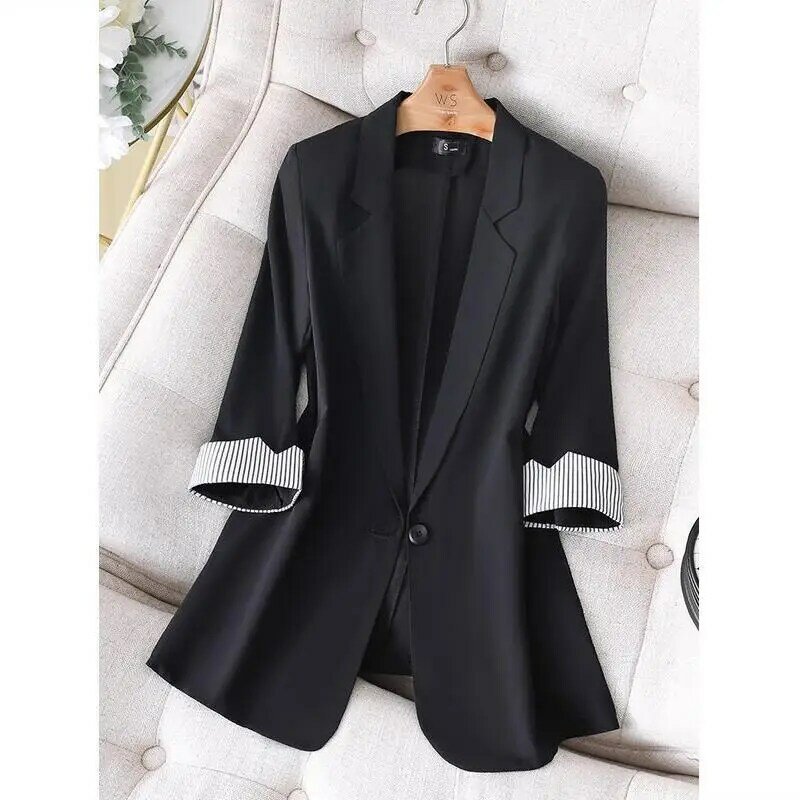 2024 Women Fresh and Breathable Sunscreen Small Suit Top Coat Spring Summer Female Thin Fashion Sunscreen Small Suit Jacket B9